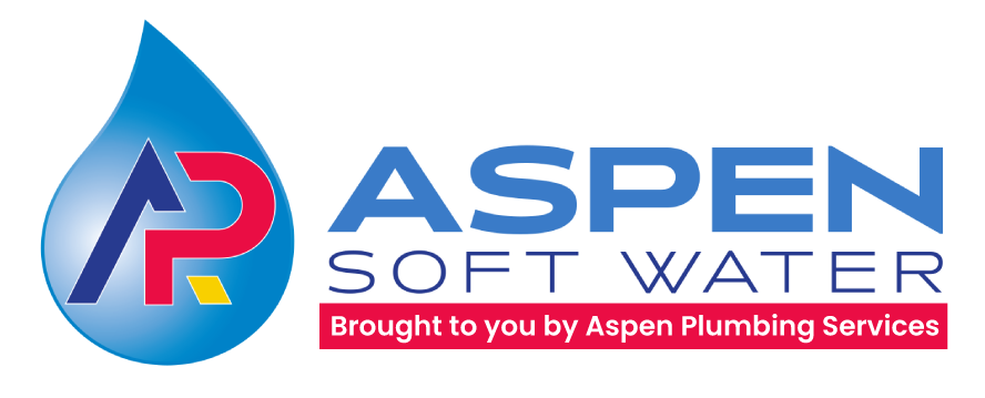 Logo of Aspen Soft Water, indicating the brand is associated with home plumbing and drain services.