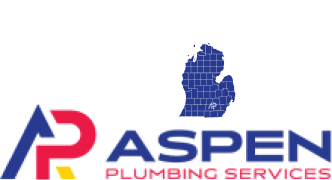 Logo of Aspen Plumbing Services featuring a silhouette of a person holding a wrench.