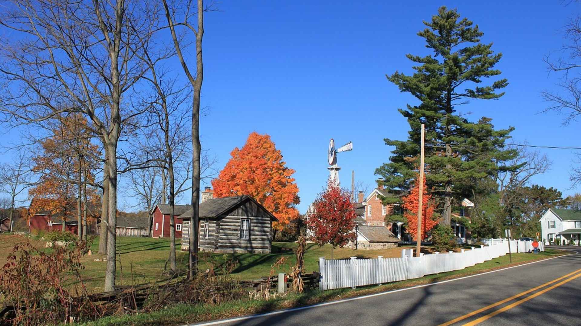 a view of the rural countryside