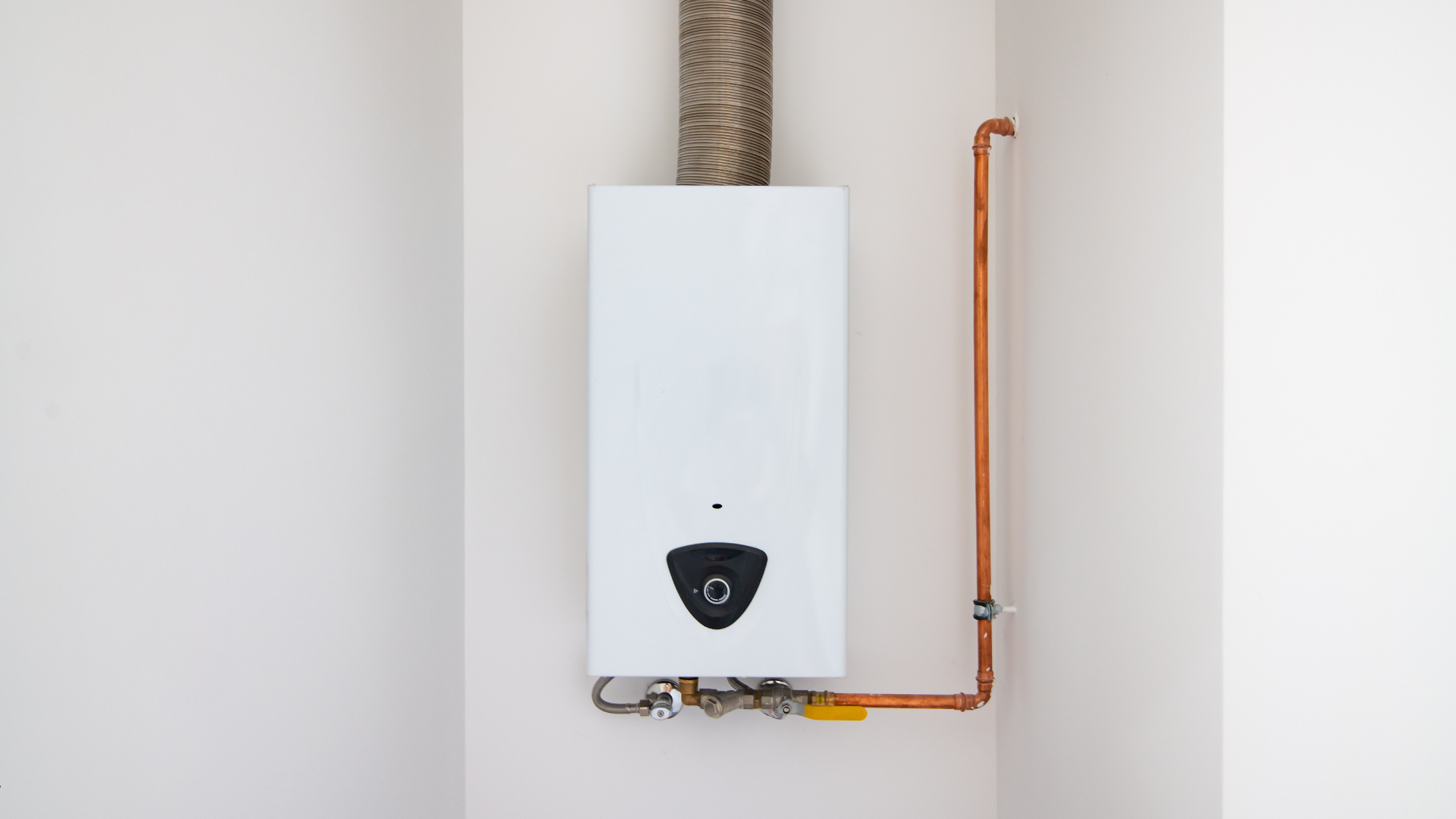 Wall-mounted tankless water heater